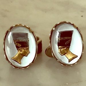 Vintage Queen Nefertiti Cufflinks